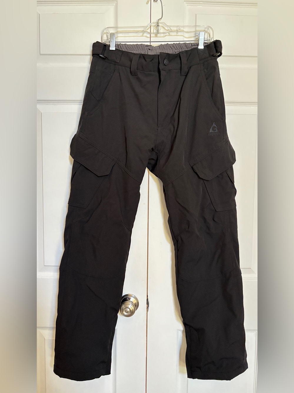 Gerry Men’s M Black Fleece Lined Cargo Snow Ski Pants Outdoor Winter